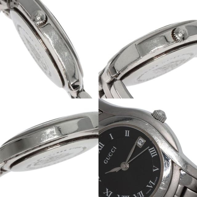 GUCCI グッチ 5500L ラウンドフェイス 腕時計 ステンレススチール/SS  