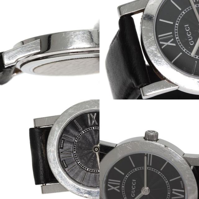GUCCI グッチ 5200L.1 ラウンドフェイス 腕時計 ステンレススチール/革  