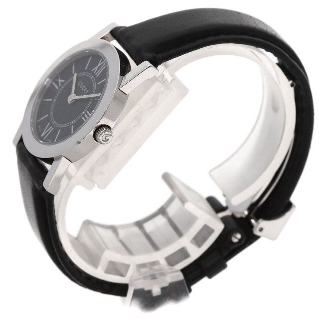 GUCCI グッチ 5200L.1 ラウンドフェイス 腕時計 ステンレススチール/革  