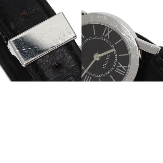 GUCCI グッチ 5200L.1 ラウンドフェイス 腕時計 ステンレススチール/革  