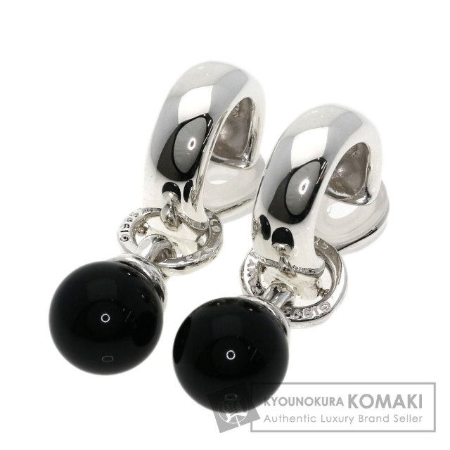 TIFFANY&Co. ティファニー オニキス 2WAY イヤリング シルバー  