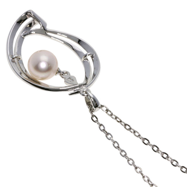 MIKIMOTO ミキモト アコヤパール 真珠 ネックレス シルバー レディース
