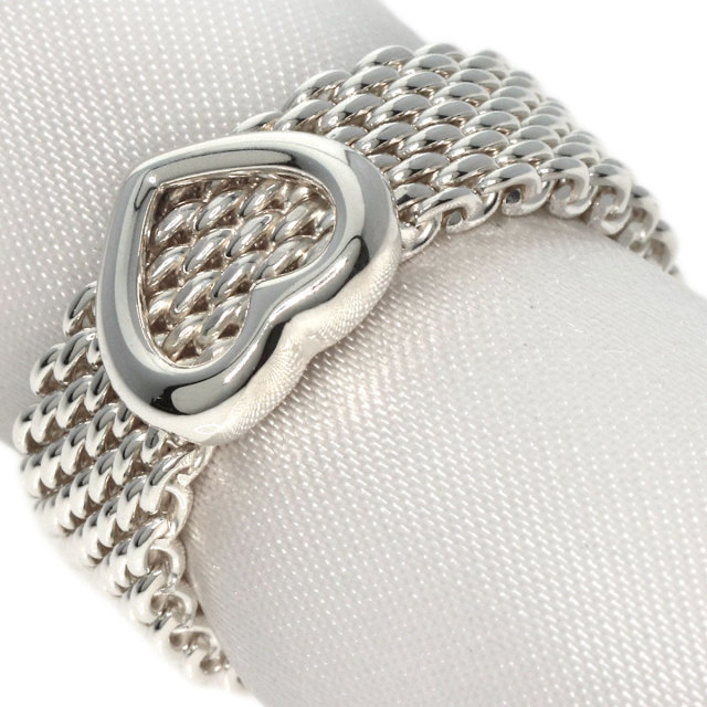 TIFFANY&Co. ティファニー サマセット メッシュ ハート リング・指輪  