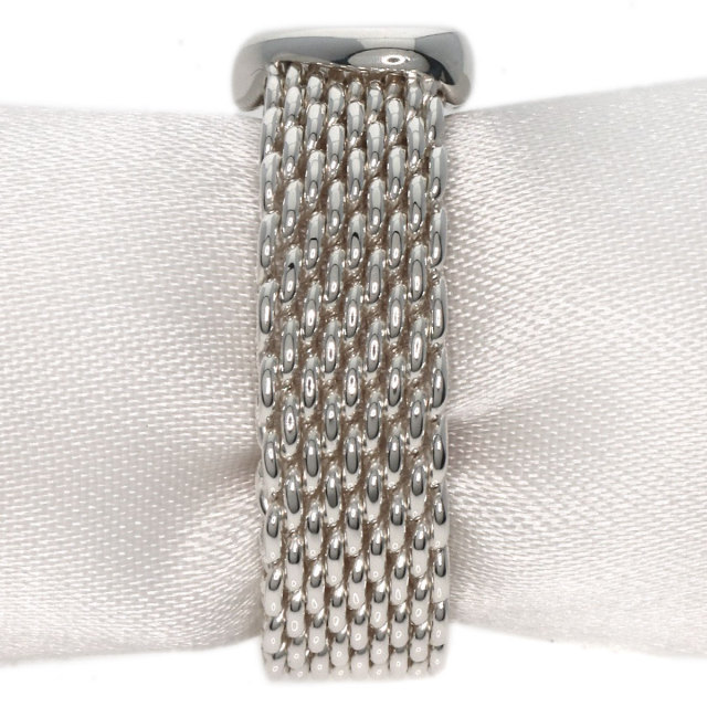TIFFANY&Co. ティファニー サマセット メッシュ ハート リング・指輪 
