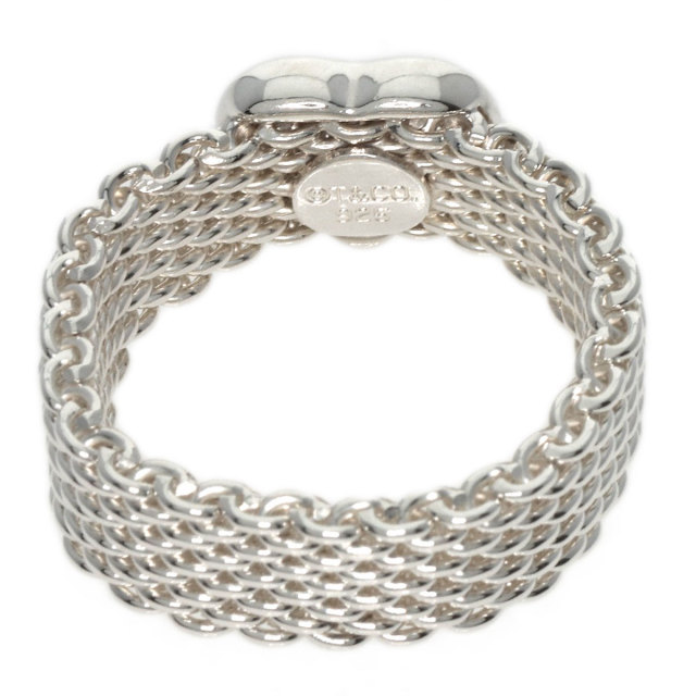TIFFANY&Co. ティファニー サマセット メッシュ ハート リング・指輪 