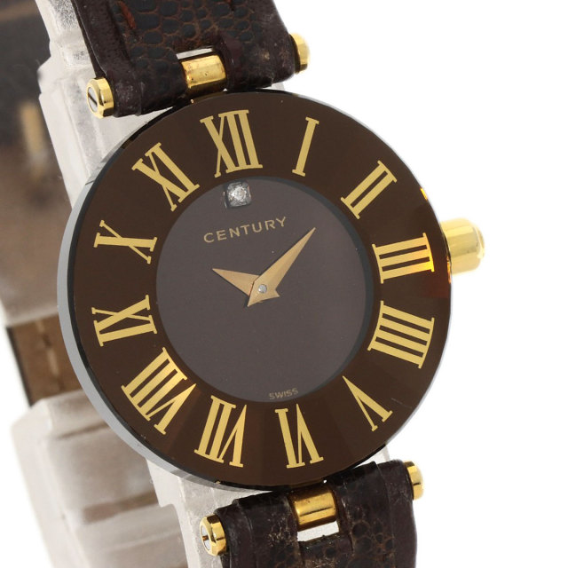 CENTURY センチュリー タイムジェム 1P ダイヤモンド 腕時計  