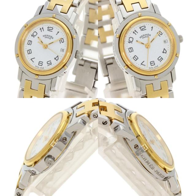 HERMES エルメス クリッパー 旧タイプ 腕時計 ステンレススチール  