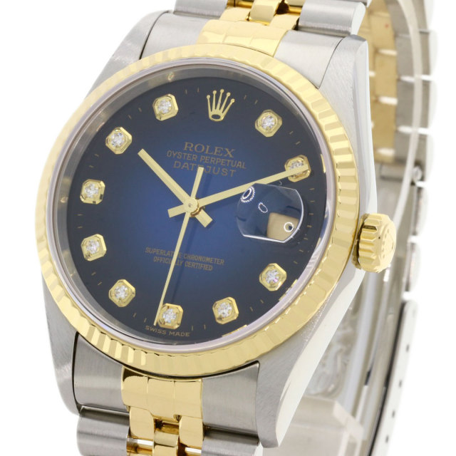 ROLEX ロレックス 16233G デイトジャスト 10P ダイヤモンド
