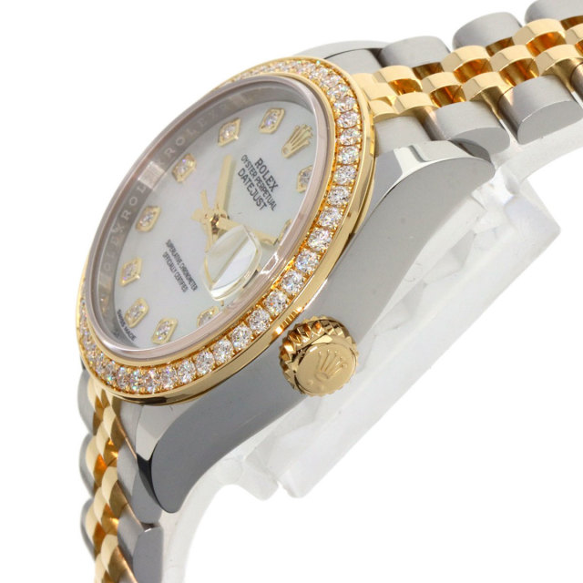 【新品未開封・送料無料】 ROLEX ロレックス 279383RBR デイトジャスト 10P ベゼル ガラス