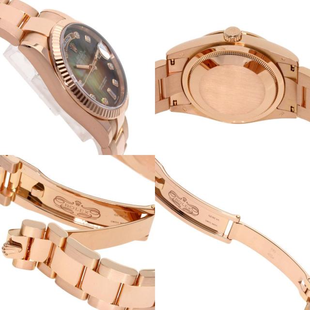 稼働 agete 腕時計 1Pダイヤ シェル文字盤 ピンクゴールド 237 【公式