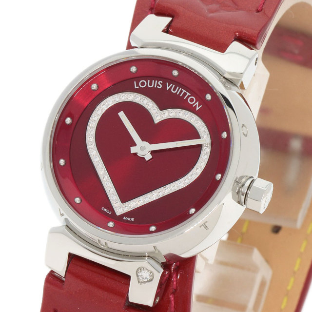 LOUIS VUITTON ルイヴィトン Q121Z タンブール ハート 腕時計 