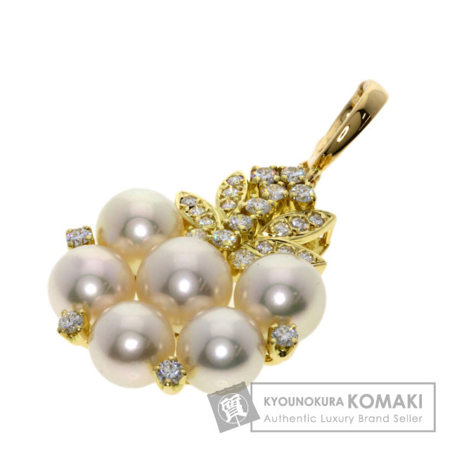 MIKIMOTO ミキモト パール 真珠 ダイヤモンド ペンダントトップ K18  