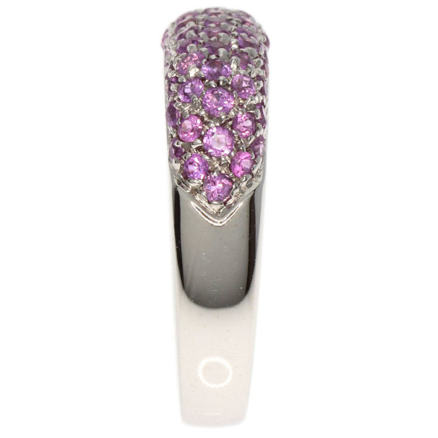 K18PG ピンクサファイア ネックレス ひろかっ PS1.13 ソーティング付  