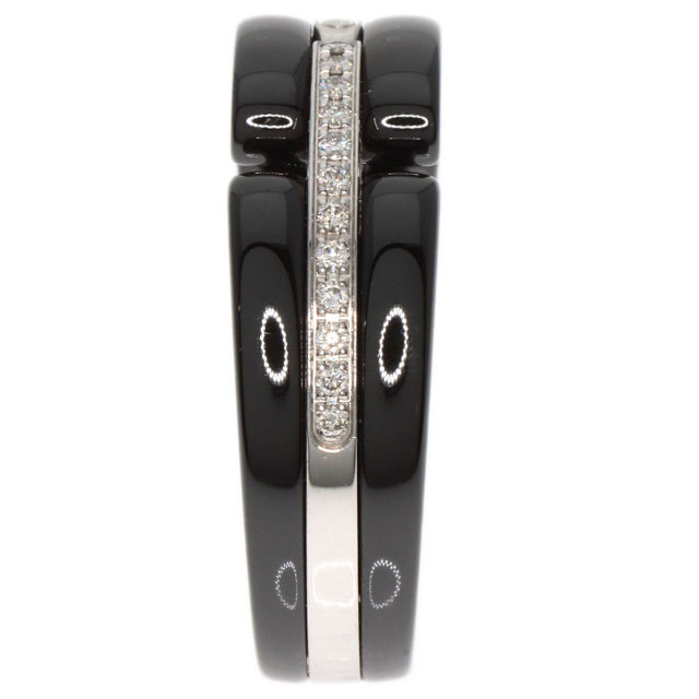 CHANEL シャネル ウルトラリング ダイヤモンド ブラック セラミック  