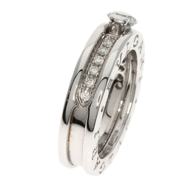 ブルガリ ビー・ゼロワン かん高く ソリテールリング #51 11号 E/VVS2  