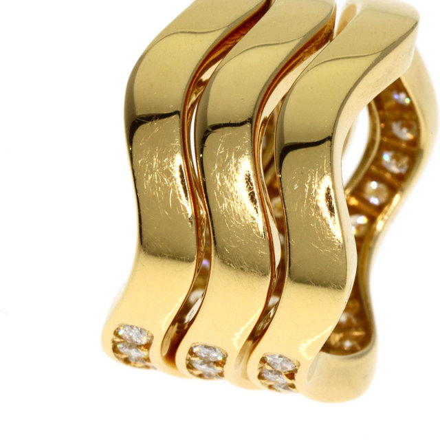 CARTIER カルティエ ネプチューン ダイヤモンド 3連 #48 リング・指輪 