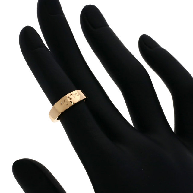 agete アガット ロゴ リング・指輪 K18ピンクゴールド レディース 