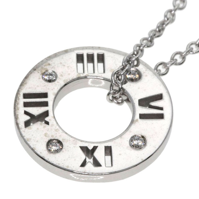 TIFFANY&Co. ティファニー アトラス 4P ダイヤモンド ネックレス K18 