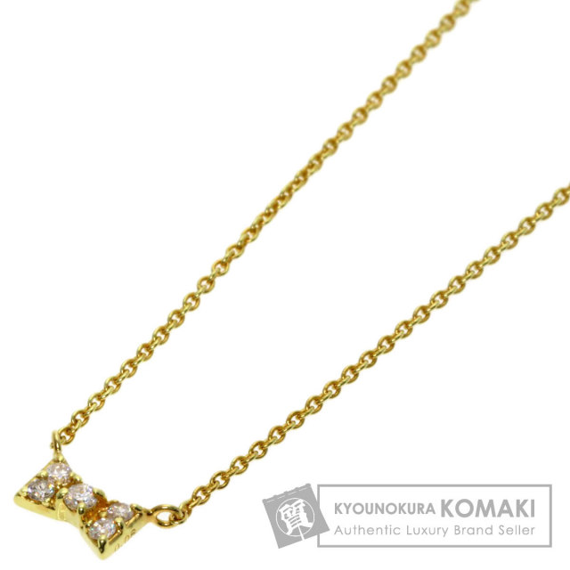 Ponte Vecchio ポンテヴェキオ リボン ダイヤモンド ネックレス K18  