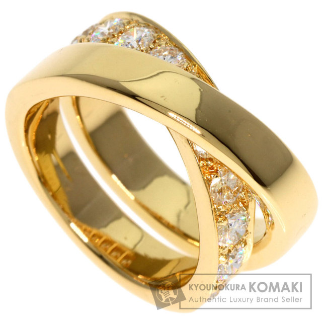 カルティエ リング ダイヤ ダイヤモンド 0.30ct シェリー 51号 K18YG  