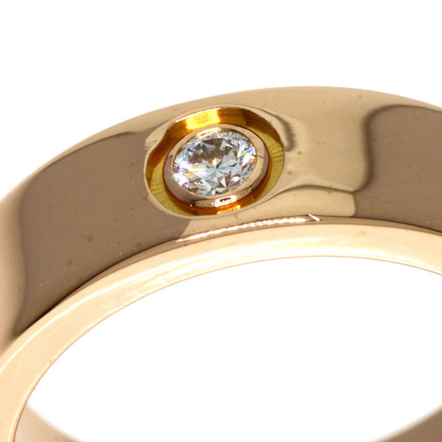 CARTIER カルティエ ラブリング 3P ハーフ ダイヤモンド #50 リング 
