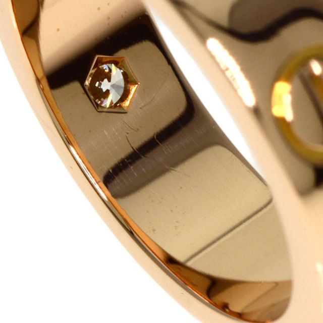 CARTIER カルティエ ラブリング 3P ハーフ ダイヤモンド #50 リング 