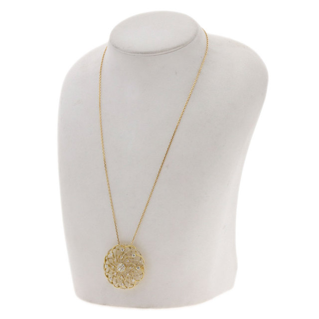 K18 ダイヤモンドブローチペンダント2way