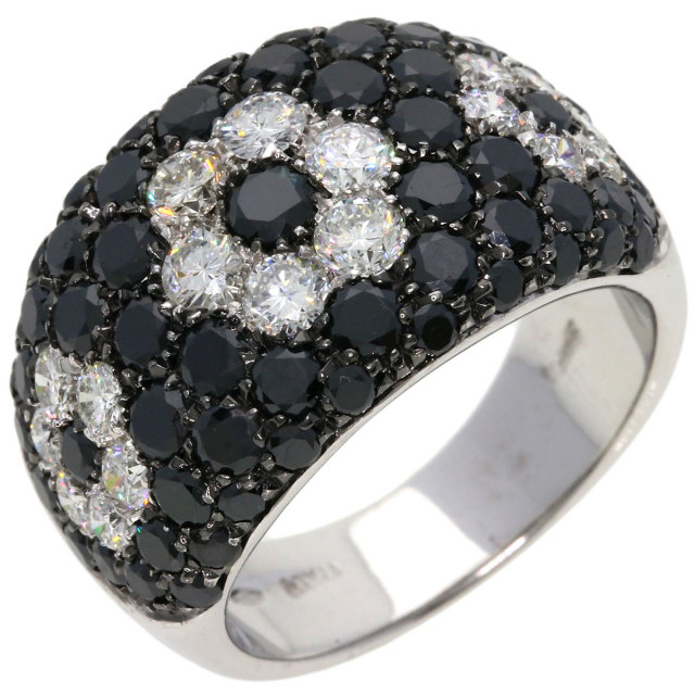 ブラックメッキ/ K18WG ダイヤモンド リング 2.12ct（ダイヤモンド  