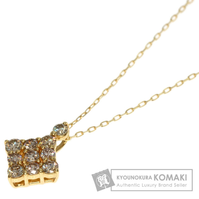 0.3ct ダイヤモンド ネックレス K18イエローゴールド 1.1g レディース