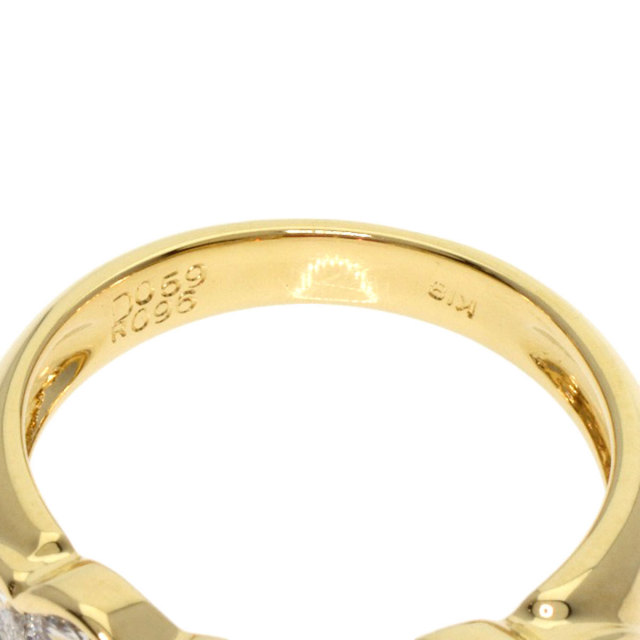 0.96ct ルビー ダイヤモンド リング・指輪 K18イエローゴールド 4.6g 