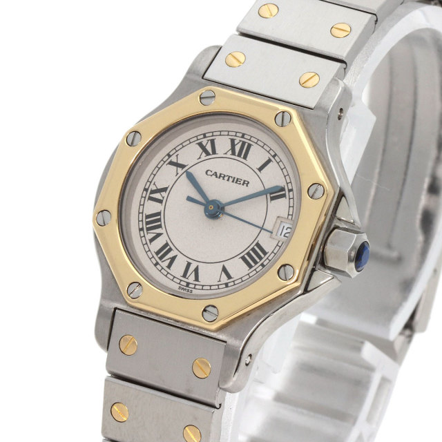 高い品質 CARTIER カルティエ W2001683 サントス オクタゴン メーカー サントスドゥカルティエ