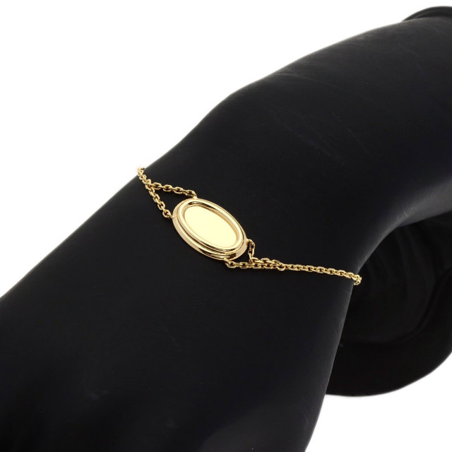 カルティエ ブレスレット ベニュワール オーバルプレート