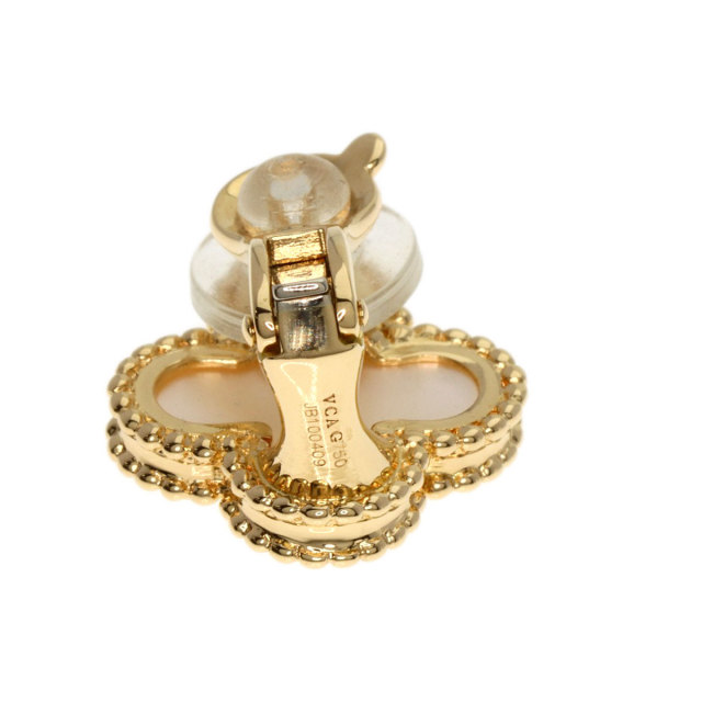 ヴァンクリーフ＆アーペル イヤリング ヴィンテージ アルハンブラ マザーオブパール 片方のみ