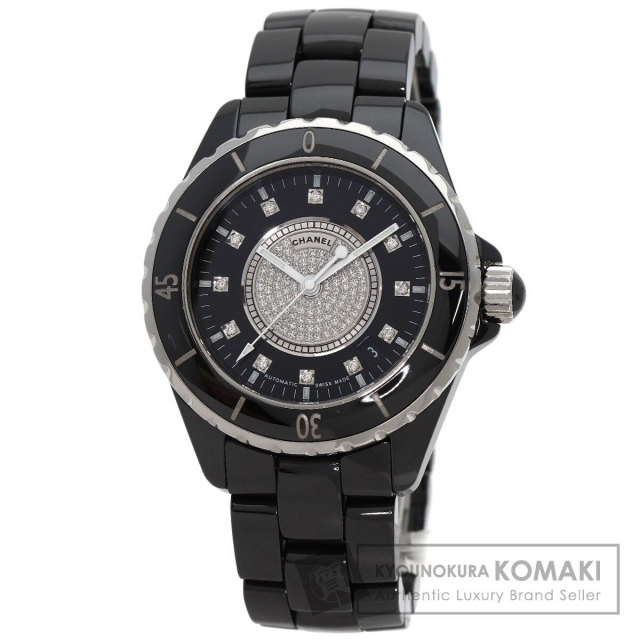 シャネル 腕時計 J12 38mm 12P・センター ダイヤモンド