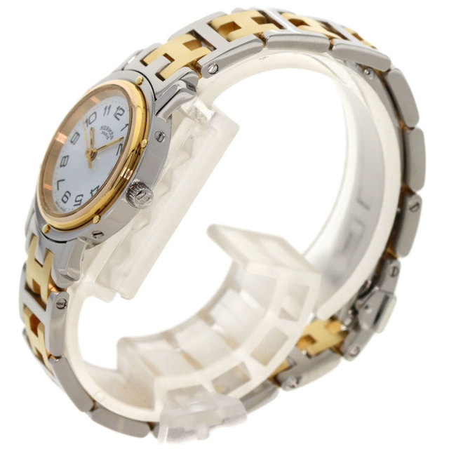 HERMES エルメス CL3.240 クリッパー 腕時計 ステンレススチール/SSxGP  