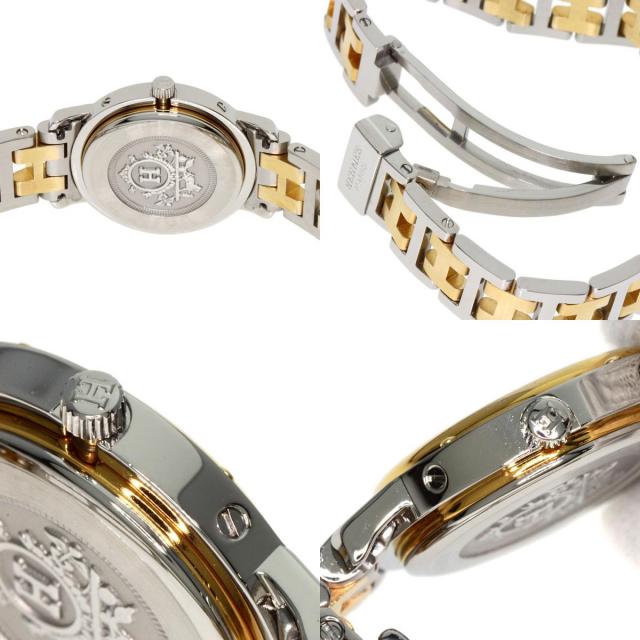 HERMES エルメス CL3.240 クリッパー 腕時計 ステンレススチール/SSxGP  