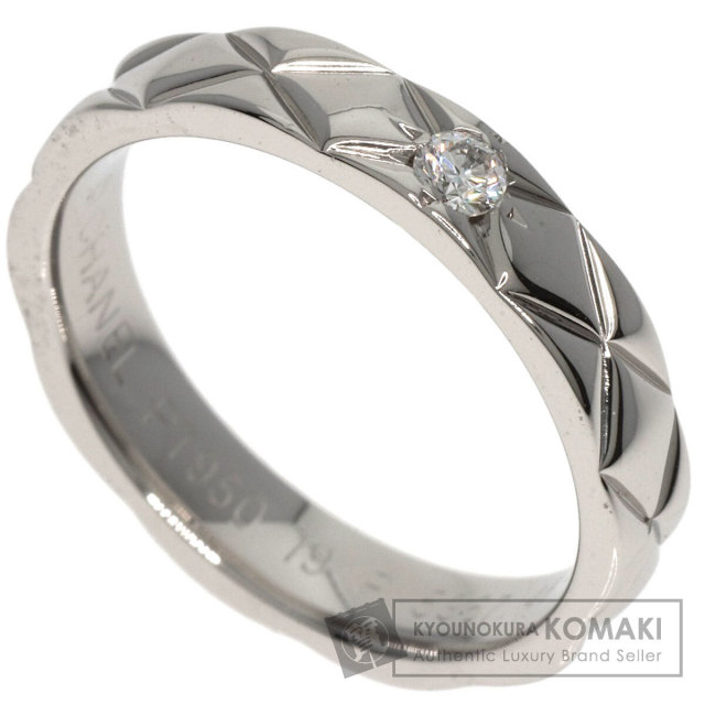 シャネル　マトラッセ  Pt950  #48 指輪　ミディアム　プラチナリング CHANEL シャネル マトラッセ 1P ダイヤモンド #48 リング・指輪