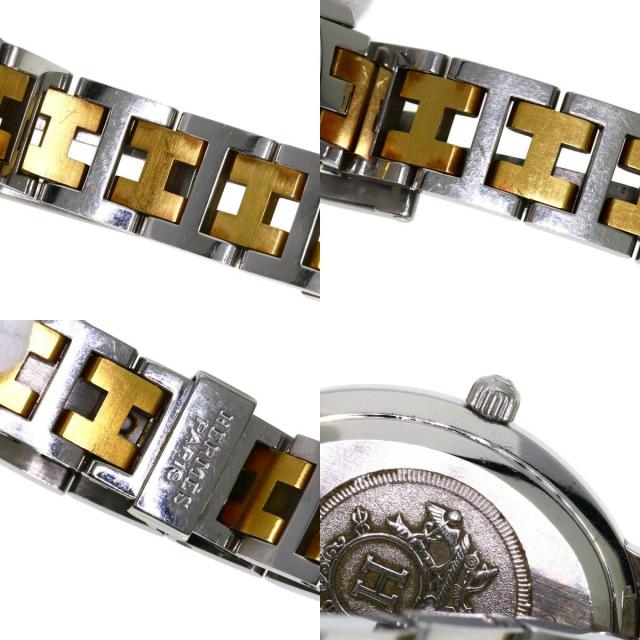 HERMES エルメス CO1.220 クリッパー オーバル 腕時計 ステンレス  