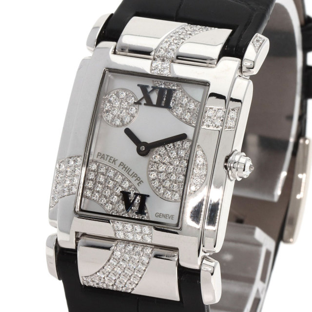 PATEK PHILIPPE パテックフィリップ 4914G Twenty-4 ダイヤモンド 腕時計 K18WG クロコダイル レディース [中古] PATEK PHILIPPE パテックフィリップ 4914G Twenty-4 ダイヤモンド