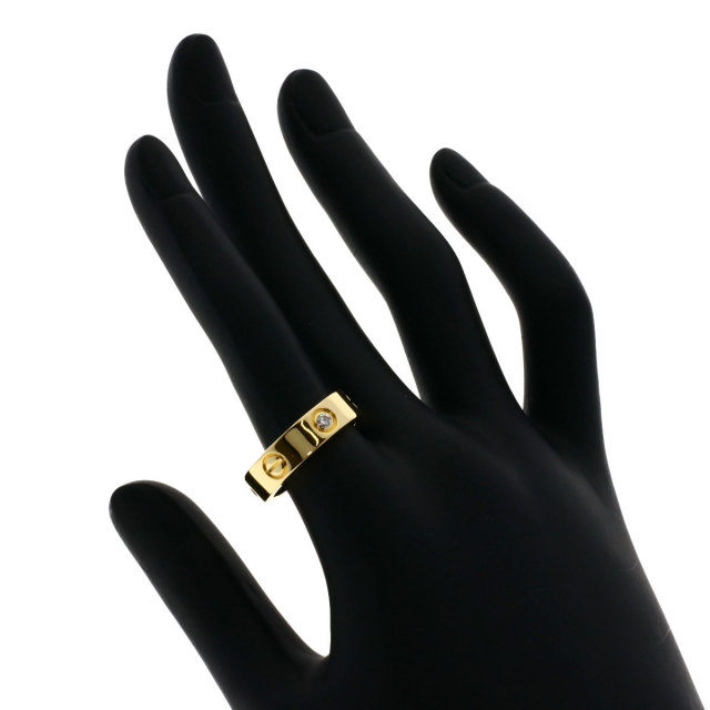 CARTIER カルティエ ラブリング ハーフダイヤモンド #54 リング・指輪 