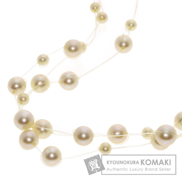 TASAKI タサキ ステーションパール 真珠 ネックレス K18イエロー 