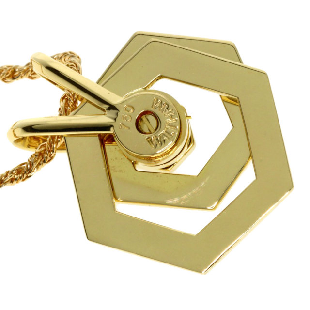 WALTHAM ウォルサム スウィング ダイヤモンド ネックレス K18イエロー