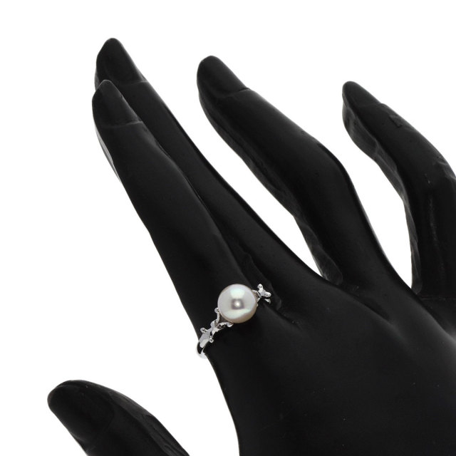 MIKIMOTO ミキモト パール 真珠 リング・指輪 K14ホワイトゴールド 