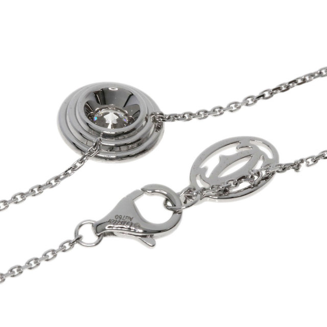 CARTIER カルティエ ダムール ダイヤモンド ネックレス K18ホワイト  