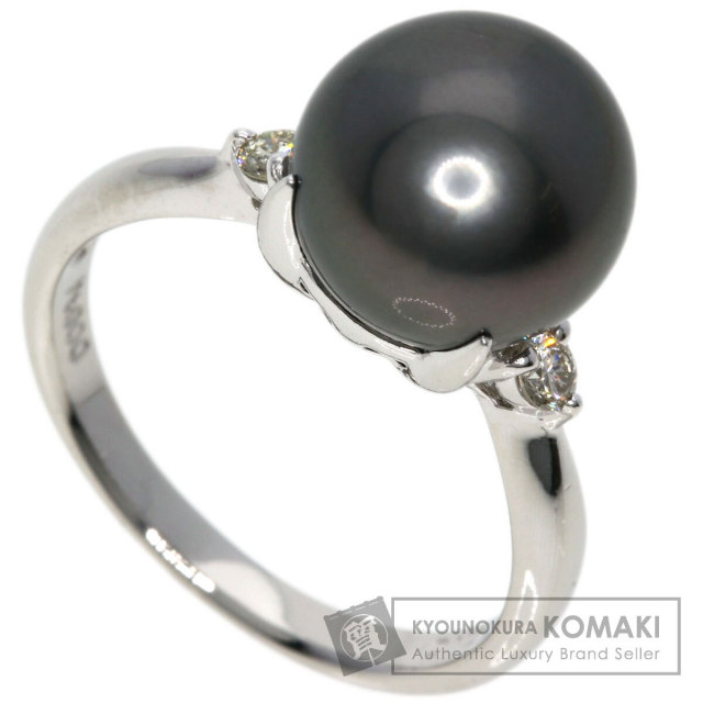 美品Pt900 黒蝶真珠 リング パール ダイヤモンド0.27ct 10mm 10.0mm 黒蝶真珠リング | Moon Label - 大月真珠オンラインショップ