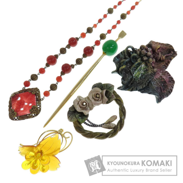 セレクトジュエリー ブローチ ブローチ カンザシ ネックレス 10点セット