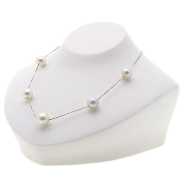 K18 ホワイトパールネックレス TASAKI タサキ ネックレス 18金 K18ホワイトゴールド パール