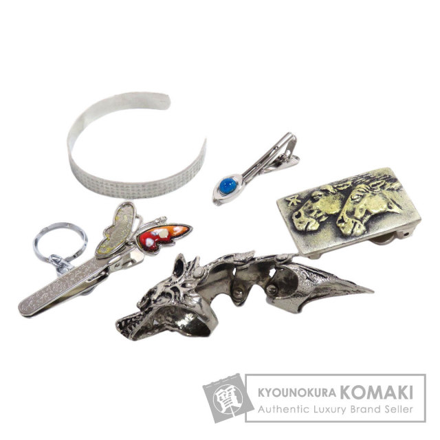 セレクトジュエリー リング・指輪 リング バックル タイタック キーホルダー ブレス(般若心経) 5個セット