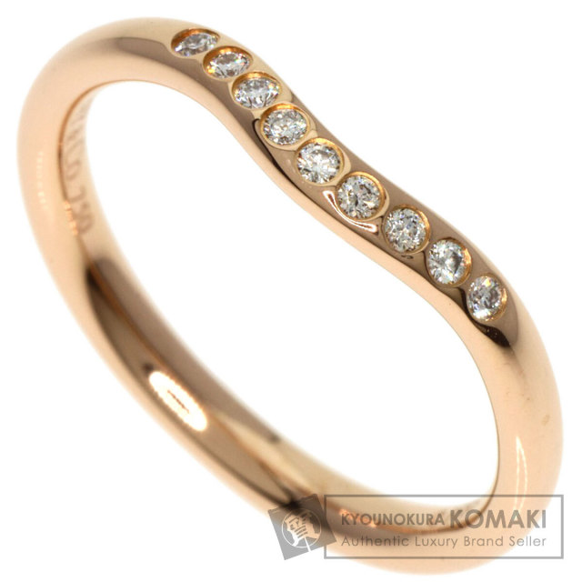 ✨値下げ✨TIFFANY&Co. ティファニー カーブドリング 指輪 ダイヤ TIFFANY&Co. ティファニー カーブドバンド ダイヤモンド リング・指輪