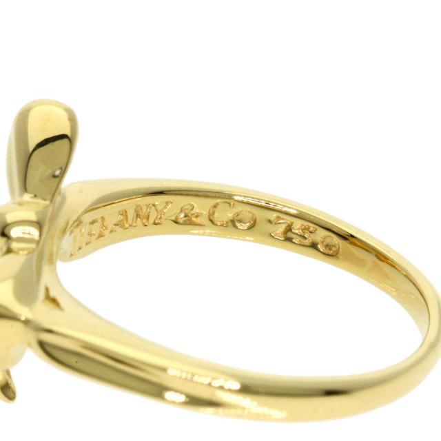 TIFFANY&Co. ティファニー リボン リング・指輪 K18イエローゴールド 